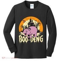Moo Deng Halloween Boo Deng Halloween Kids Long Sleeve Shirt thumb 0