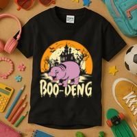 Moo Deng Halloween Boo Deng Halloween Kids T-Shirt thumb 3