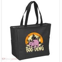 Moo Deng Halloween Boo Deng Halloween Tote Bag thumb 2