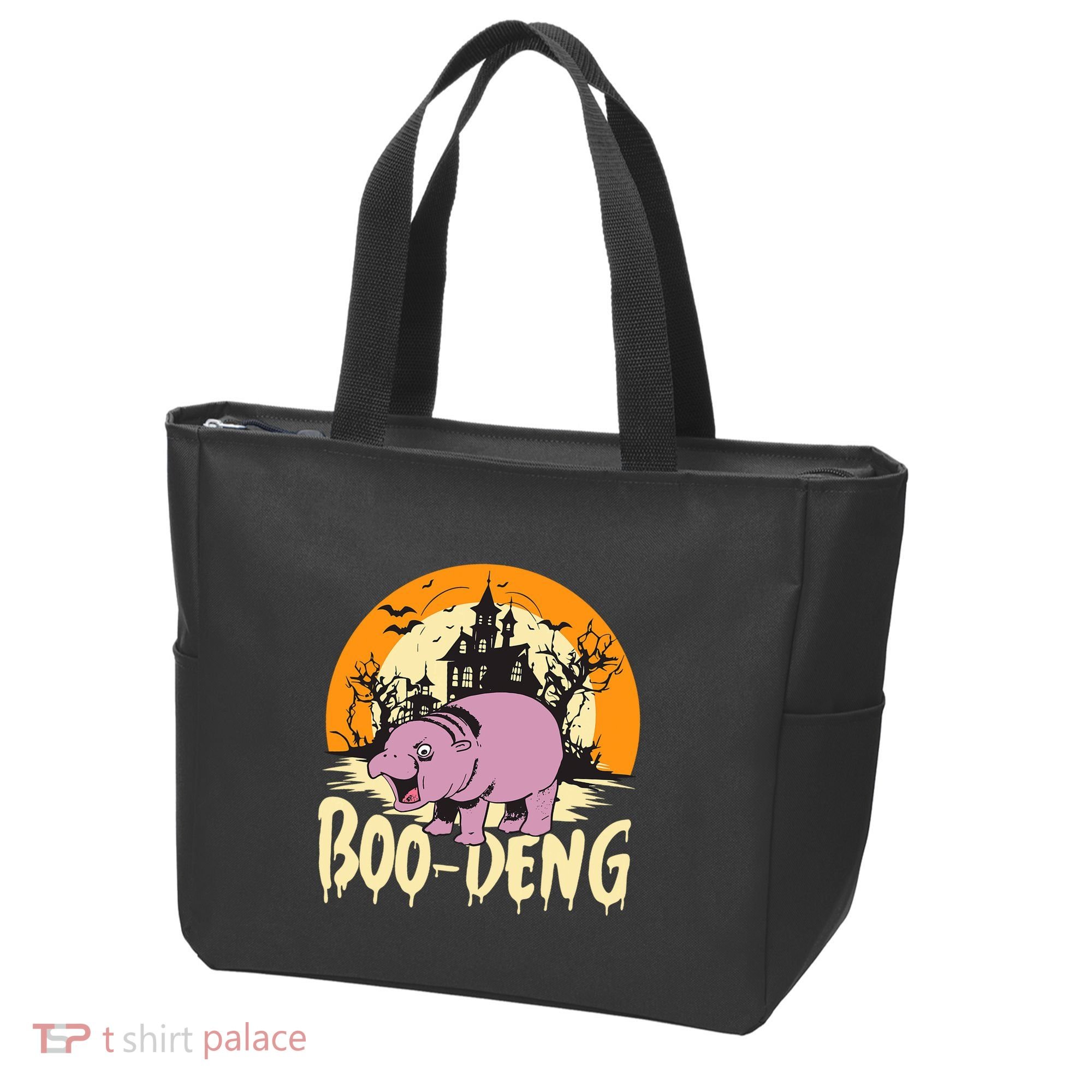 Moo Deng Halloween Boo Deng Halloween Tote Bag