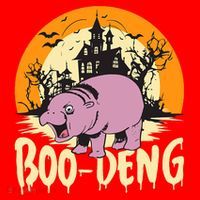 Moo Deng Halloween Boo Deng Halloween Santa Hat thumb 1