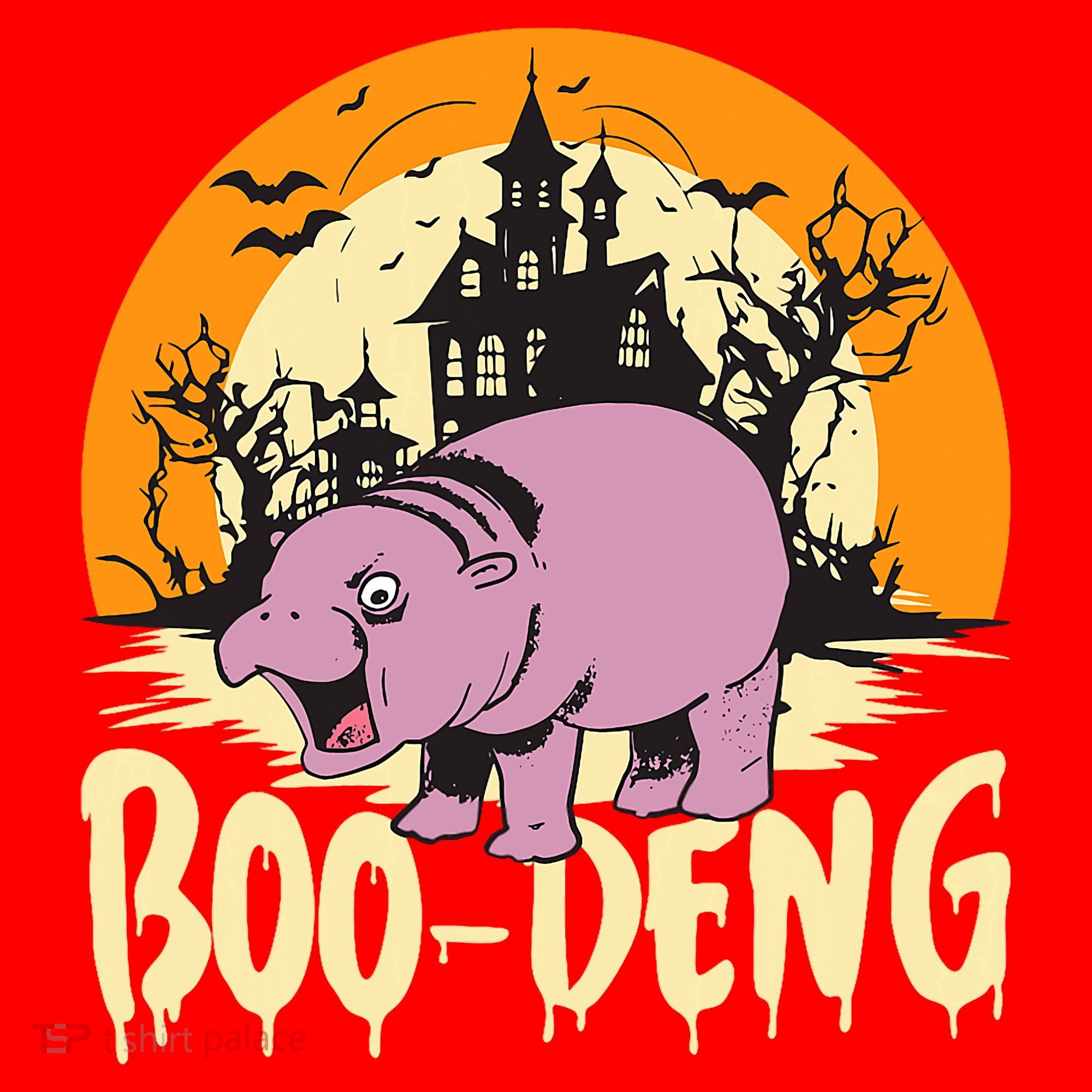 Moo Deng Halloween Boo Deng Halloween Santa Hat