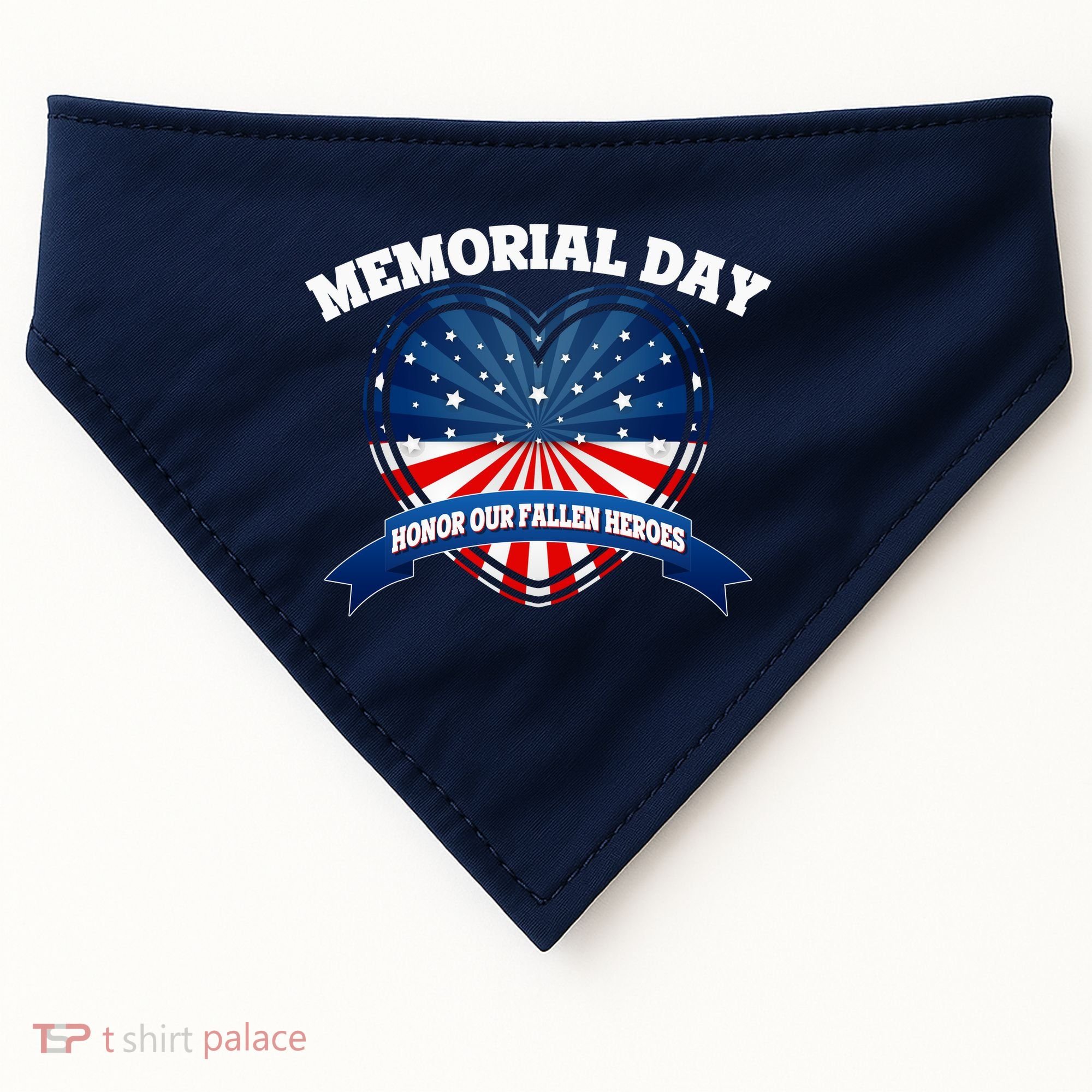 Memorial Day Honor Our Fallen Heroes USA-Made Doggie Bandana