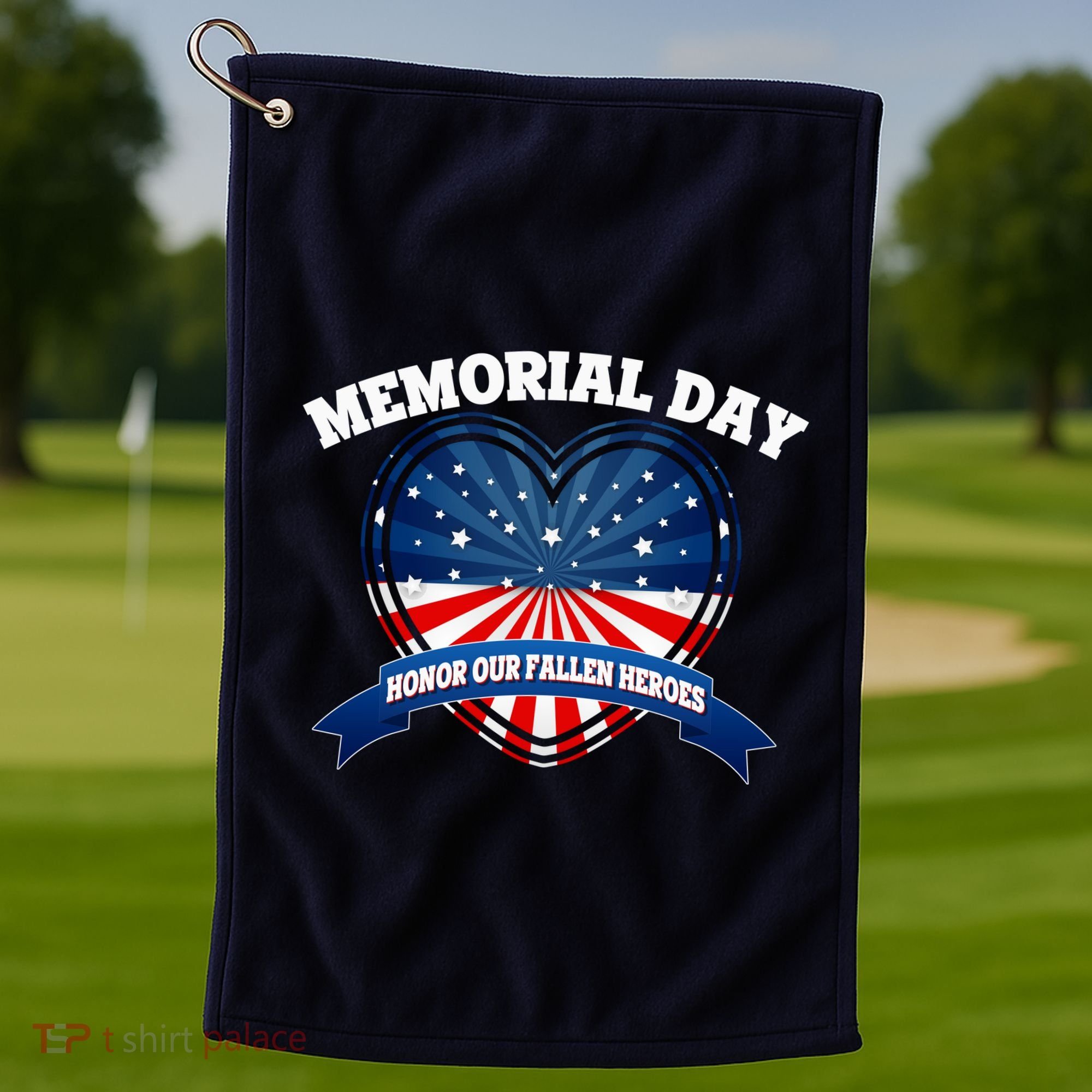 Memorial Day Honor Our Fallen Heroes Golf Towel