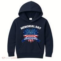 Memorial Day Honor Our Fallen Heroes Kids Hoodie thumb 0