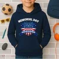 Memorial Day Honor Our Fallen Heroes Kids Hoodie thumb 2