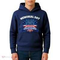 Memorial Day Honor Our Fallen Heroes Kids Hoodie thumb 4
