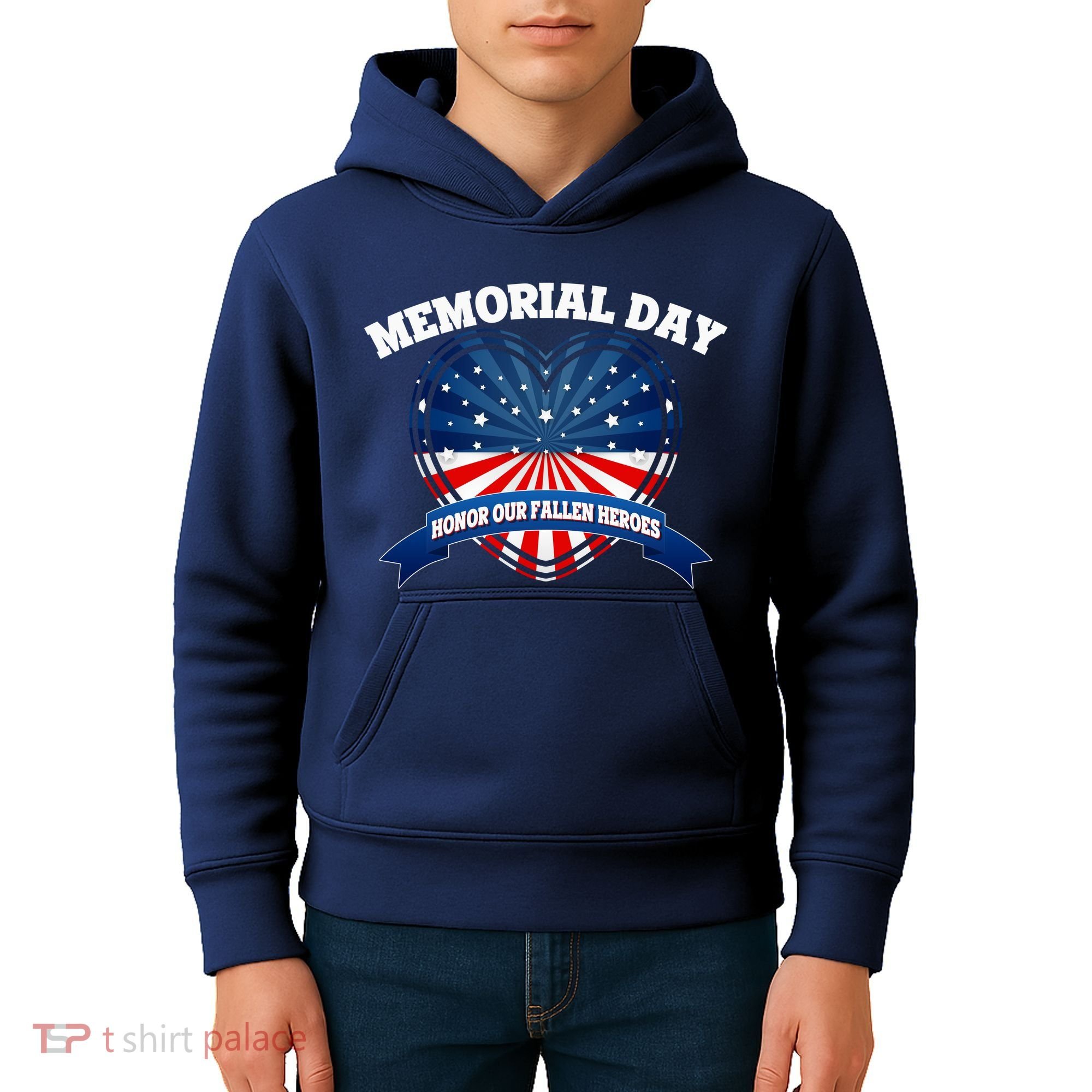 Memorial Day Honor Our Fallen Heroes Kids Hoodie