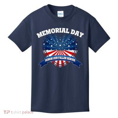 Memorial Day Honor Our Fallen Heroes Kids T-Shirt