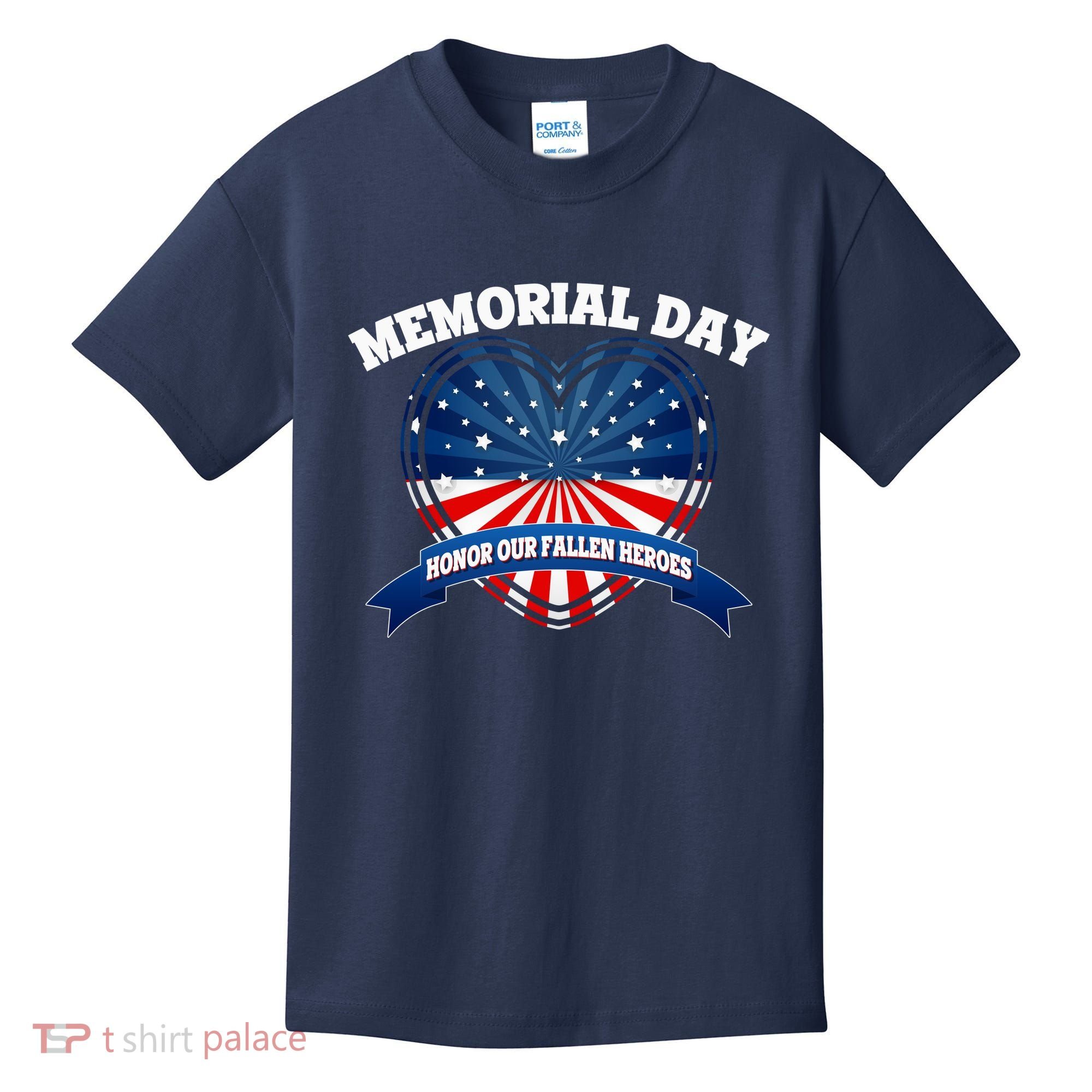 Memorial Day Honor Our Fallen Heroes Kids T-Shirt