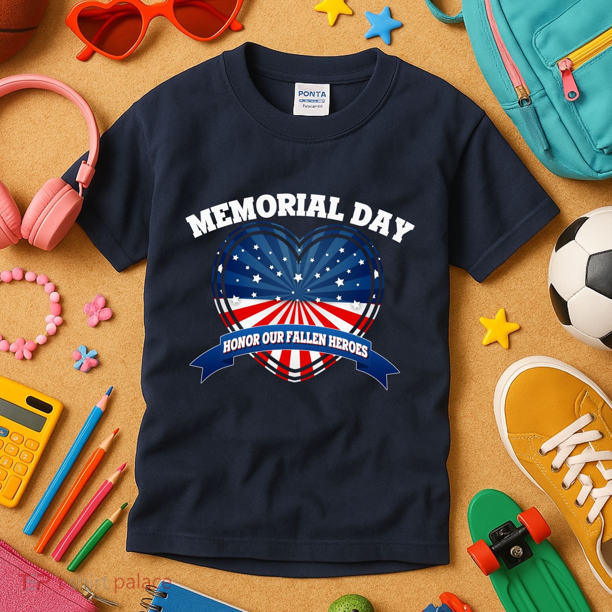 Memorial Day Honor Our Fallen Heroes Kids T-Shirt