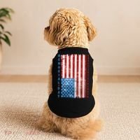 Memorial Day Honor And Remember Distressed USA American Flag Doggie Tank thumb 2