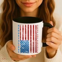 Memorial Day Honor And Remember Distressed USA American Flag Coffee Mug thumb 3
