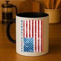Memorial Day Honor And Remember Distressed USA American Flag Coffee Mug thumb 4