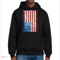 Memorial Day Honor And Remember Distressed USA American Flag District V.I.T. Heavyweight Hoodie thumb 0