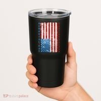 Memorial Day Honor And Remember Distressed USA American Flag Tumbler thumb 2