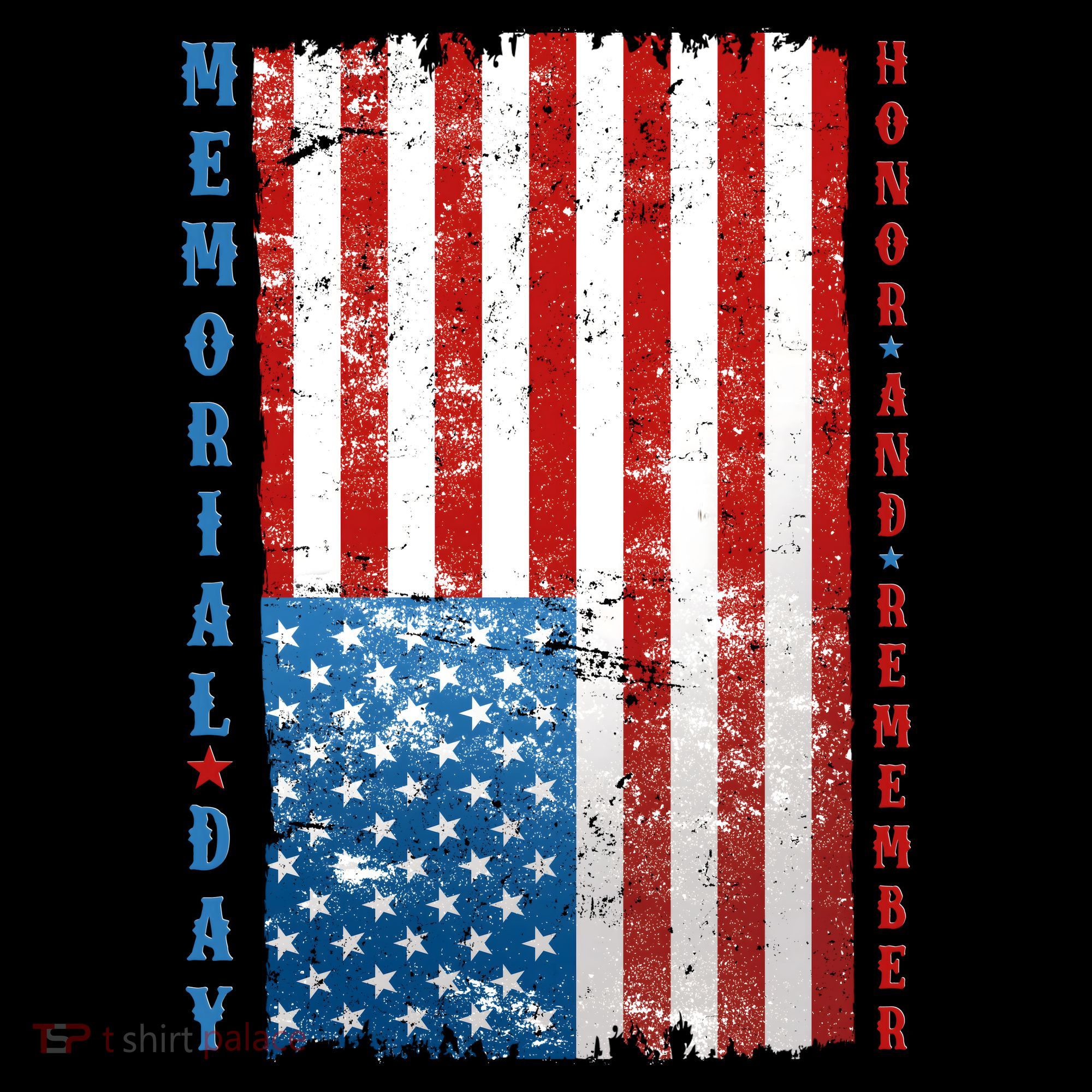 Memorial Day Honor And Remember Distressed USA American Flag Baby Bodysuit