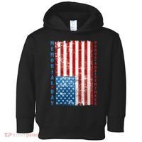 Memorial Day Honor And Remember Distressed USA American Flag Toddler Hoodie thumb 0