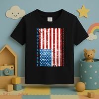 Memorial Day Honor And Remember Distressed USA American Flag Toddler T-Shirt thumb 3