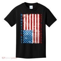 Memorial Day Honor And Remember Distressed USA American Flag Kids T-Shirt thumb 0