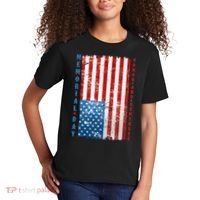 Memorial Day Honor And Remember Distressed USA American Flag Kids T-Shirt thumb 2