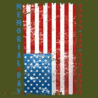 Memorial Day Honor And Remember Distressed USA American Flag T-Shirt thumb 7