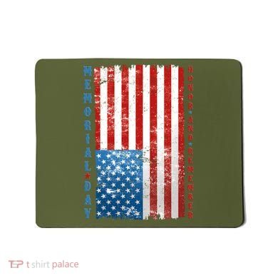 Memorial Day Honor And Remember Distressed USA American Flag Mousepad
