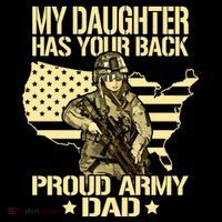 My Daughter Has Your Back Gift Proud Army Dad Military Father Gift Coffee Mug thumb 5