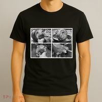 Moo Deng Hippo Photo Funny Pygmy Hippopotamus T-Shirt thumb 3
