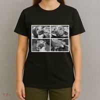 Moo Deng Hippo Photo Funny Pygmy Hippopotamus T-Shirt thumb 4