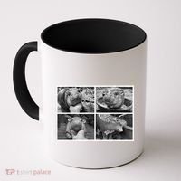 Moo Deng Hippo Photo Funny Pygmy Hippopotamus Coffee Mug thumb 0