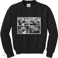 Moo Deng Hippo Photo Funny Pygmy Hippopotamus Kids Sweatshirt thumb 0