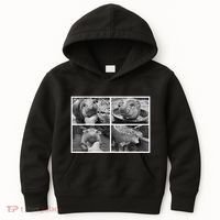 Moo Deng Hippo Photo Funny Pygmy Hippopotamus Kids Hoodie thumb 0