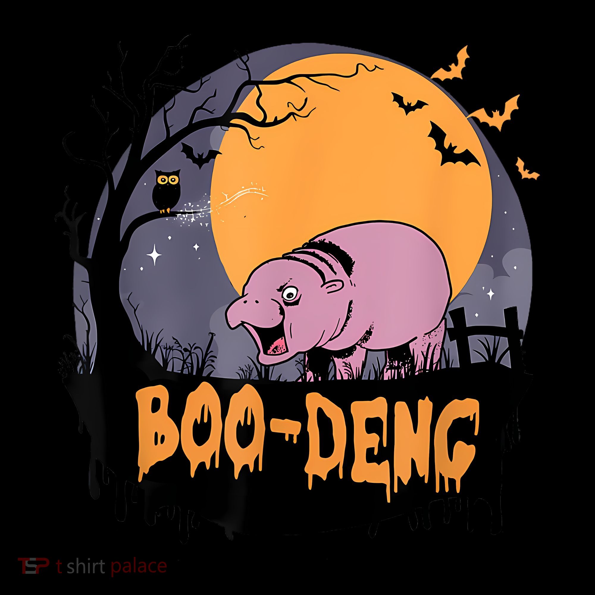 Moo Deng Halloween Boo Deng Halloween Coaster
