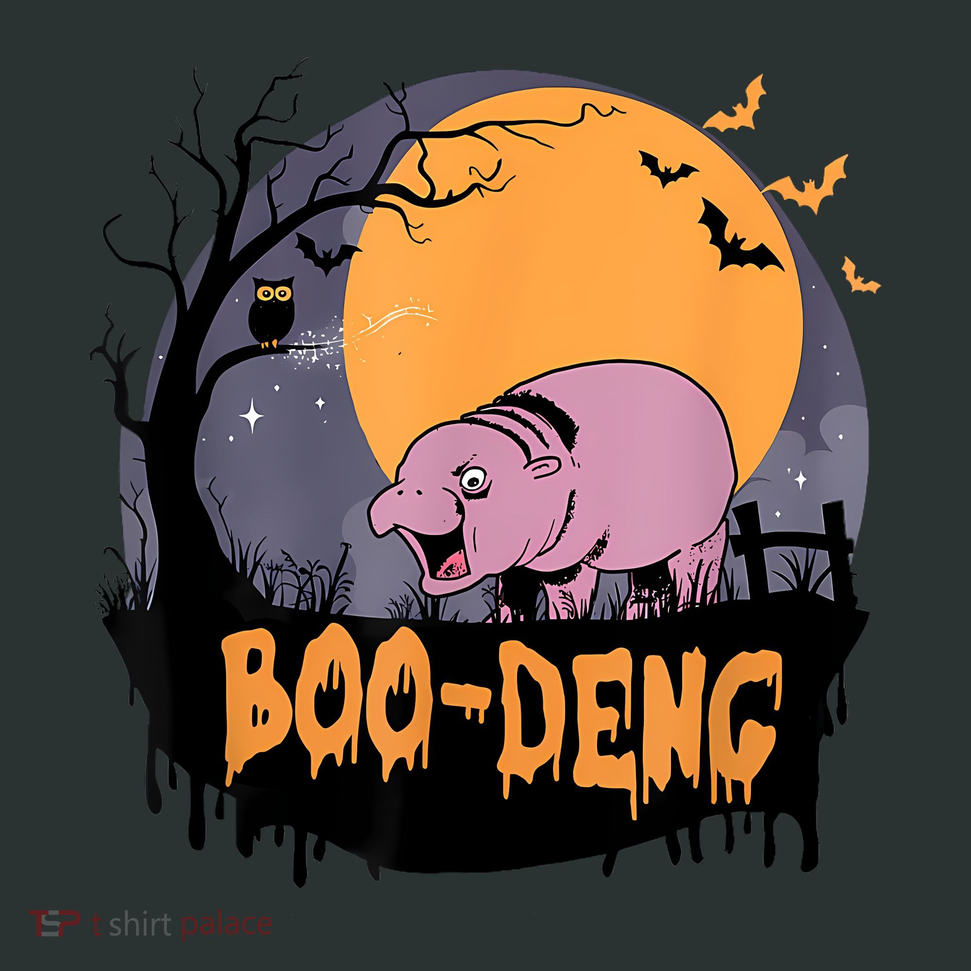 Moo Deng Halloween Boo Deng Halloween Infant Baby Jersey Bodysuit