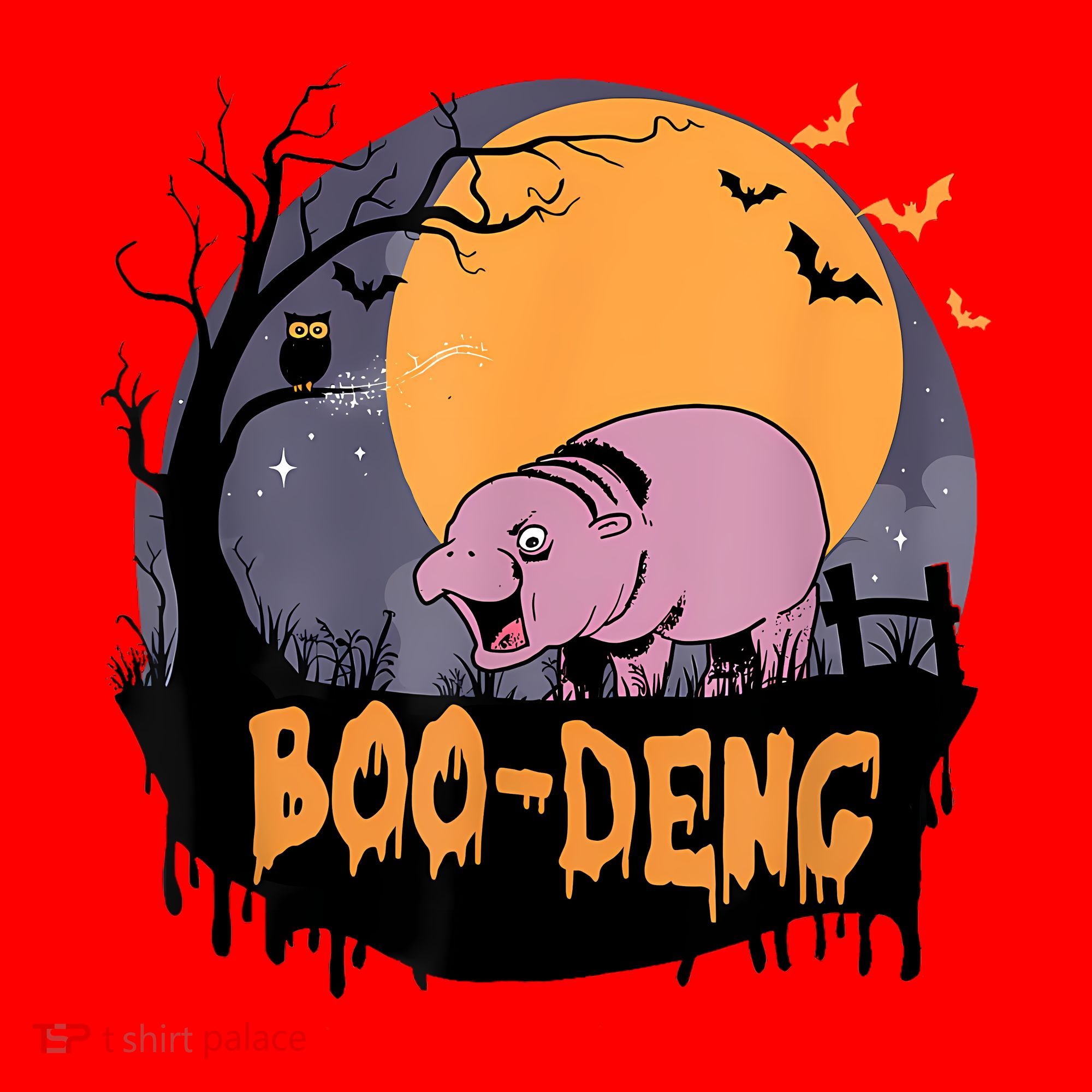 Moo Deng Halloween Boo Deng Halloween Santa Hat