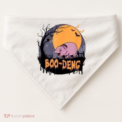 Moo Deng Halloween Boo Deng Halloween USA-Made Doggie Bandana