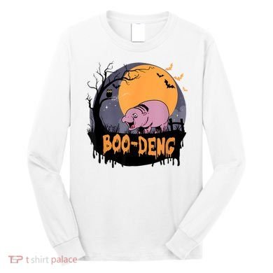 Moo Deng Halloween Boo Deng Halloween Long Sleeve Shirt