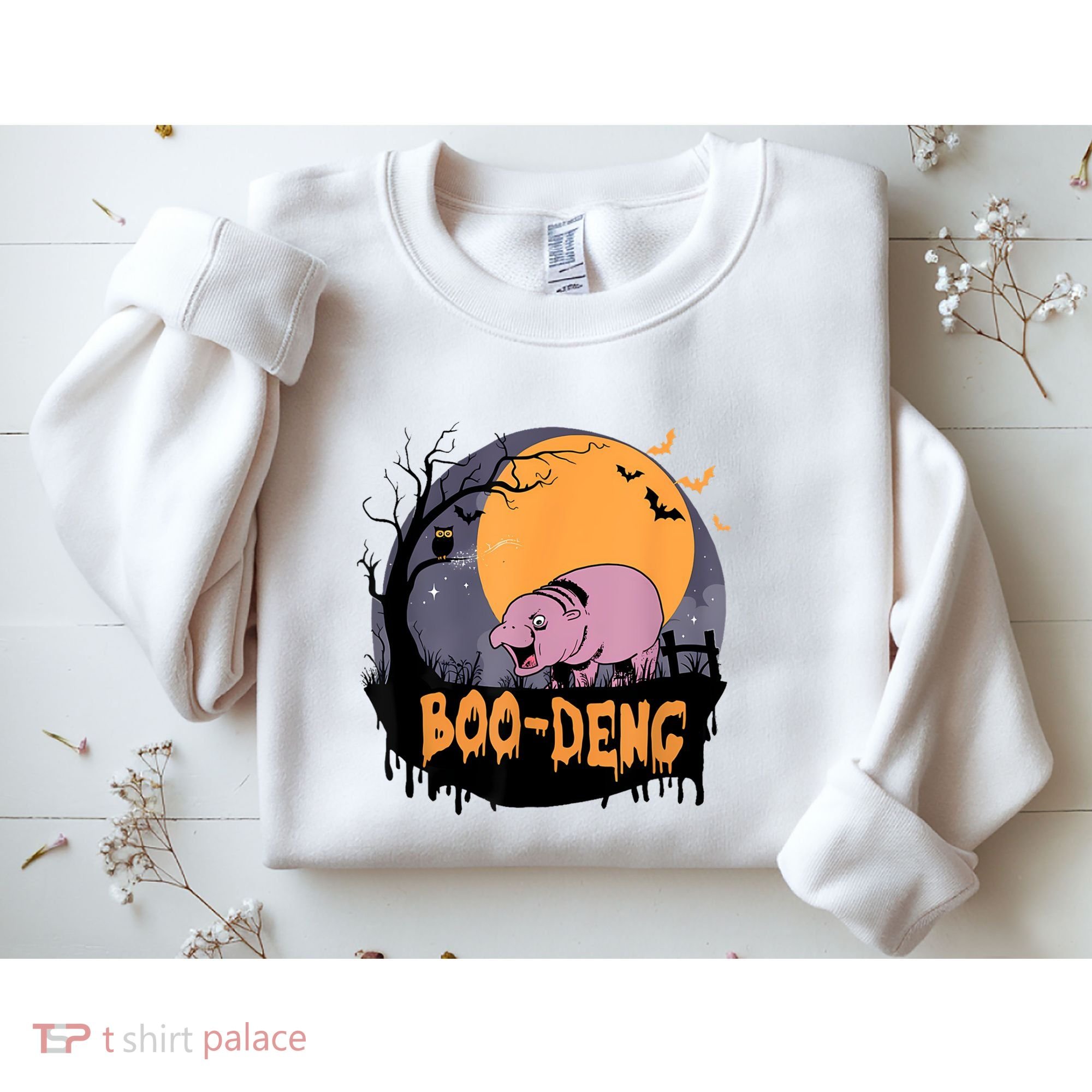 Moo Deng Halloween Boo Deng Halloween Sweatshirt
