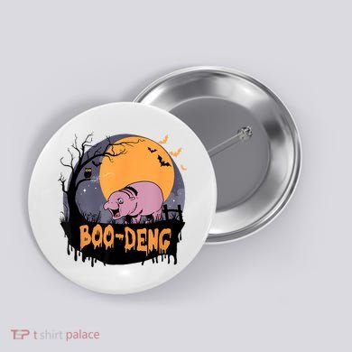 Moo Deng Halloween Boo Deng Halloween Button