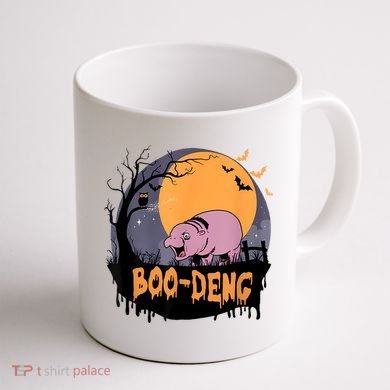 Moo Deng Halloween Boo Deng Halloween Coffee Mug back