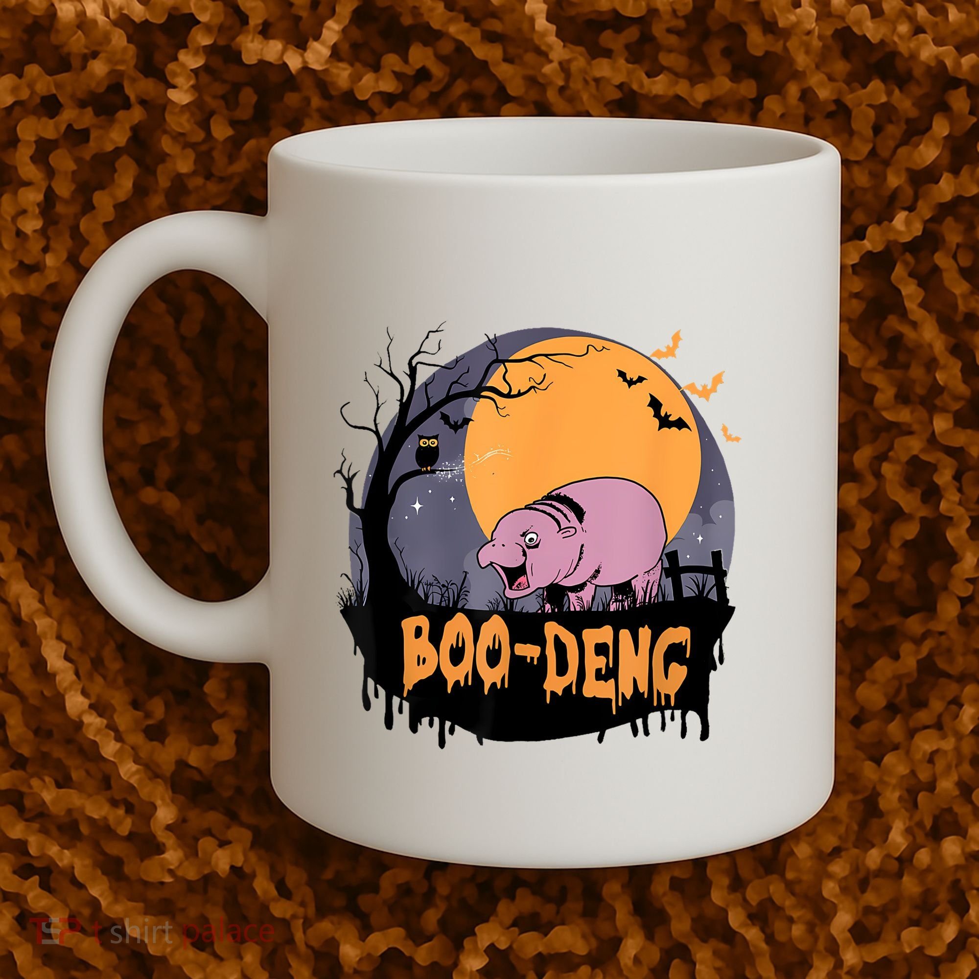 Moo Deng Halloween Boo Deng Halloween Coffee Mug