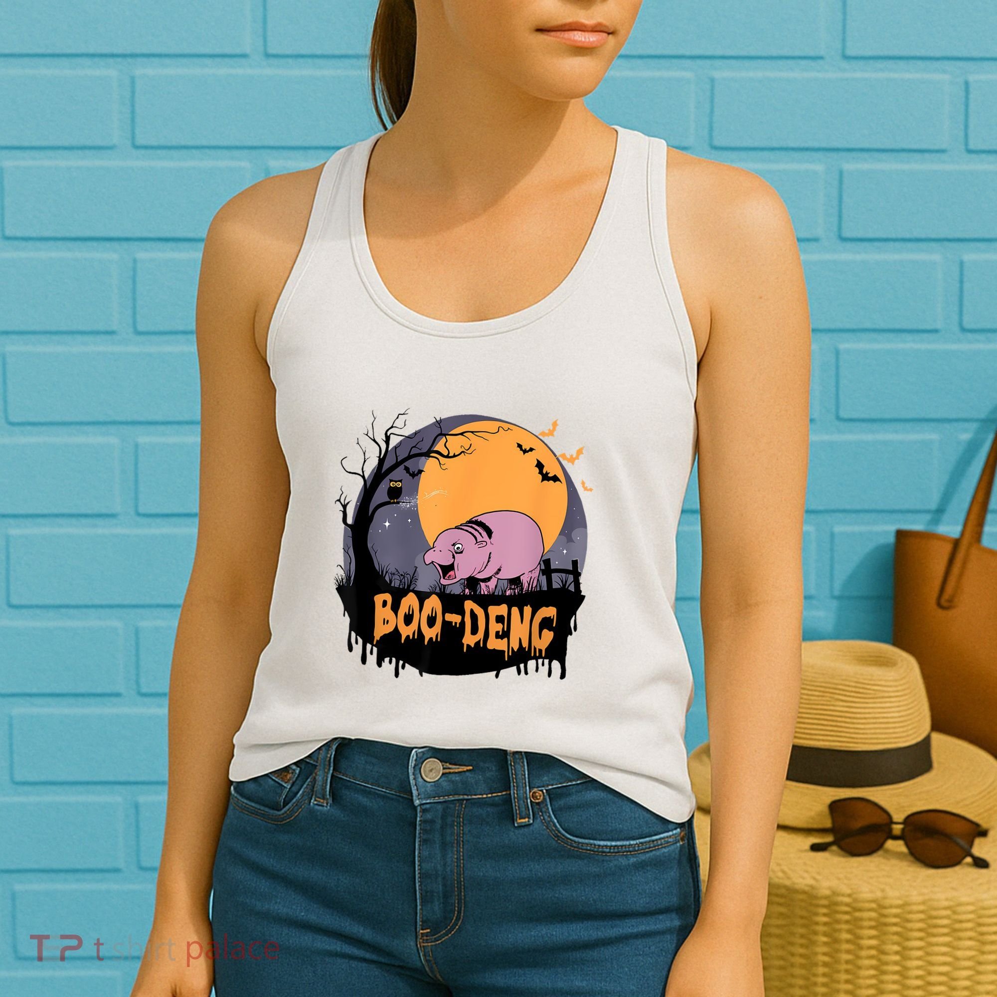 Moo Deng Halloween Boo Deng Halloween Women's Tank Top