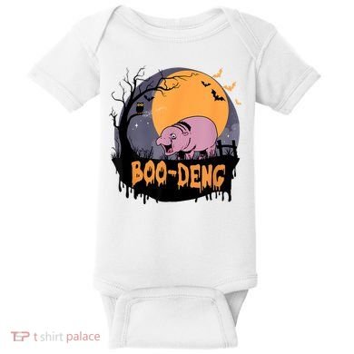 Moo Deng Halloween Boo Deng Halloween Baby Bodysuit