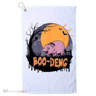 Moo Deng Halloween Boo Deng Halloween Golf Towel