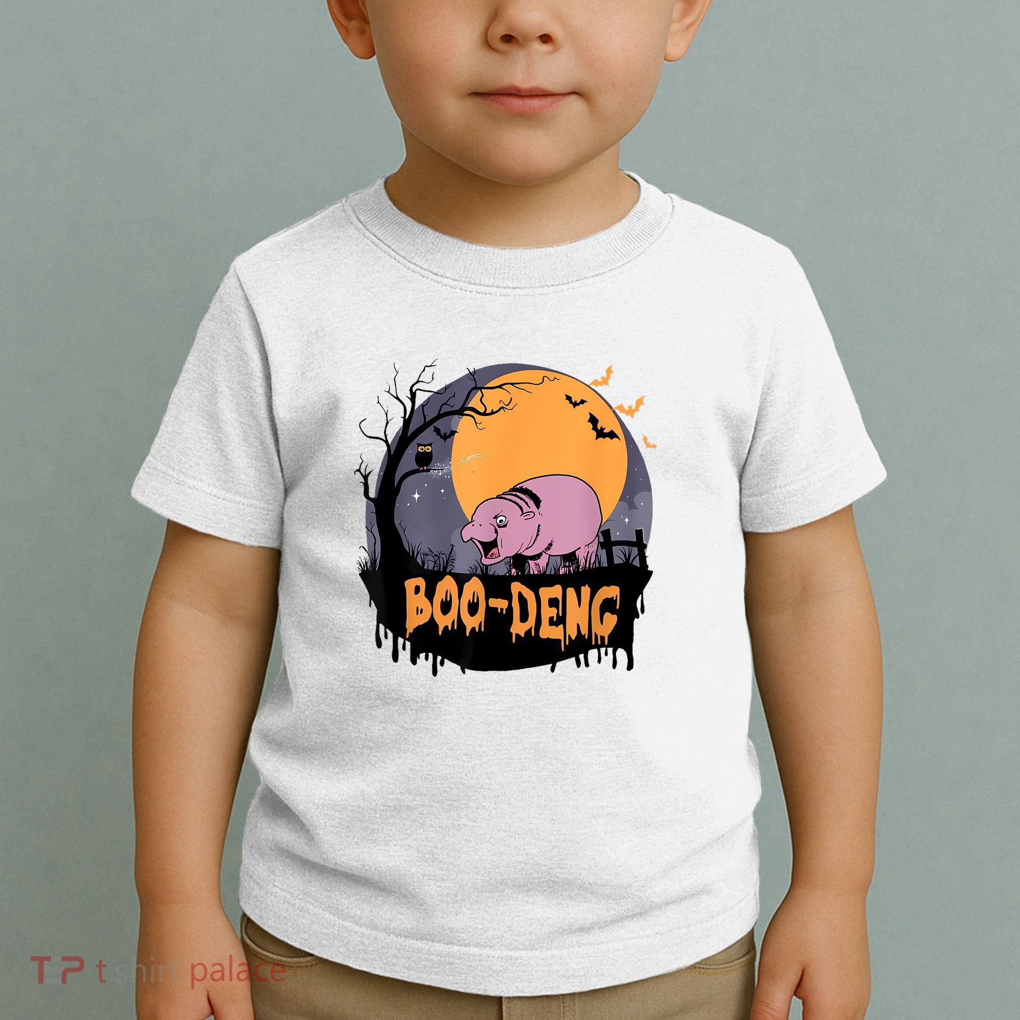 Moo Deng Halloween Boo Deng Halloween Toddler T-Shirt