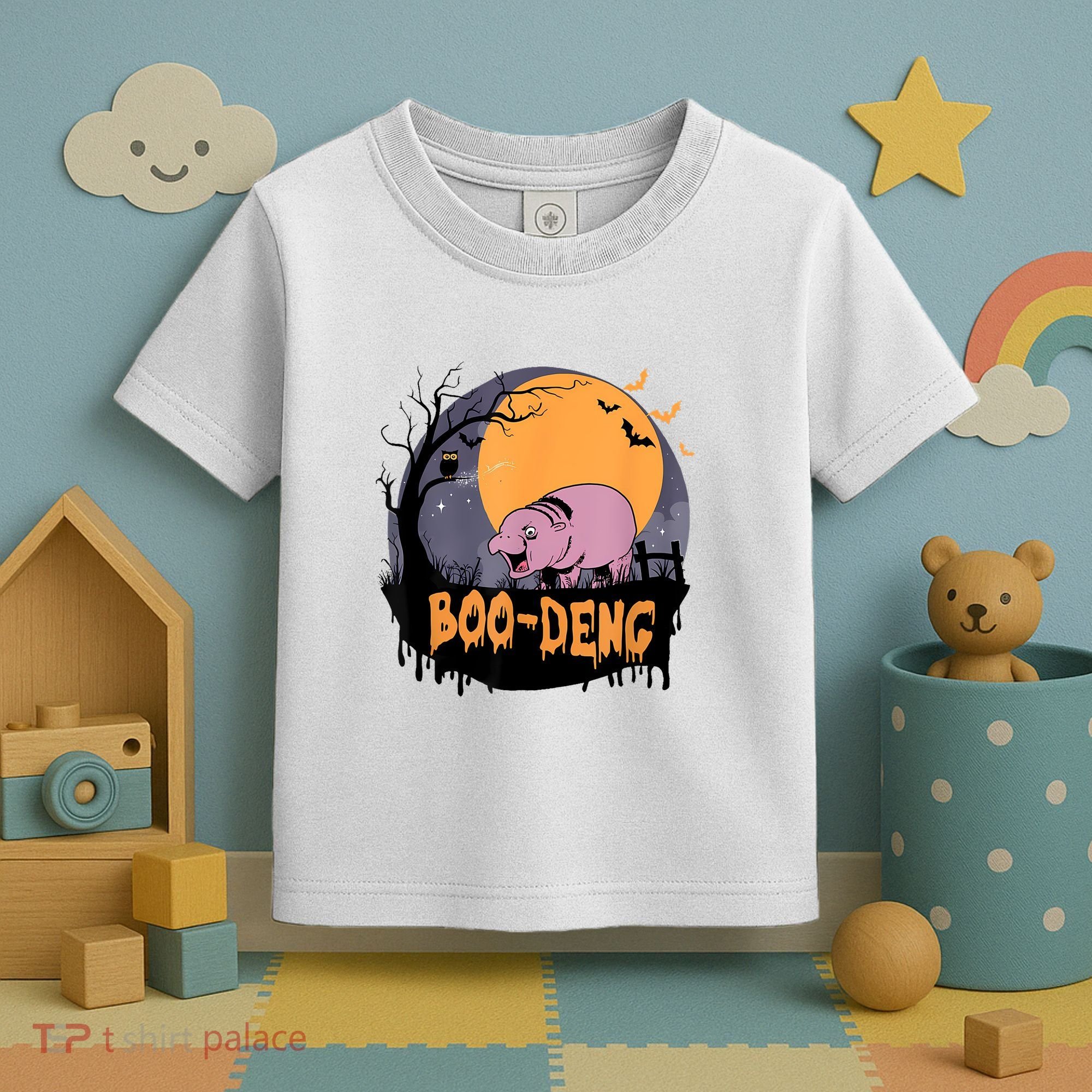 Moo Deng Halloween Boo Deng Halloween Toddler T-Shirt