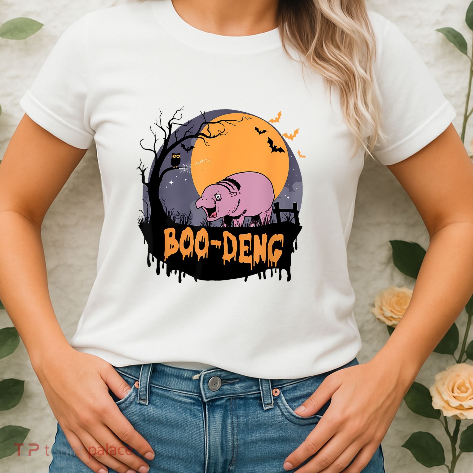Moo Deng Halloween Boo Deng Halloween Women's T-Shirt