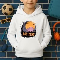 Moo Deng Halloween Boo Deng Halloween Kids Hoodie thumb 2