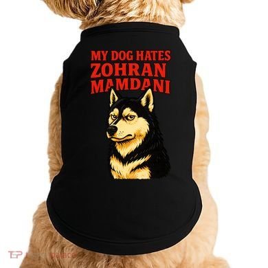 My Dog Hates Zohran Mamdani Doggie Tank